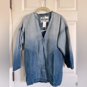 Free city denim tunic top